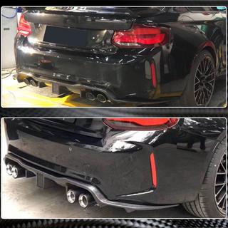 V7 aizmugurējā bufera difuzors (F87 M2/M2C, oglekļa šķiedra) BMW 2. sērija F22/F23 2014–2021 foto 3