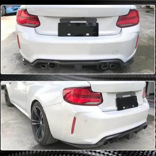 V7 aizmugurējā bufera difuzors (F87 M2/M2C, oglekļa šķiedra) BMW 2. sērija F22/F23 2014–2021 foto 4