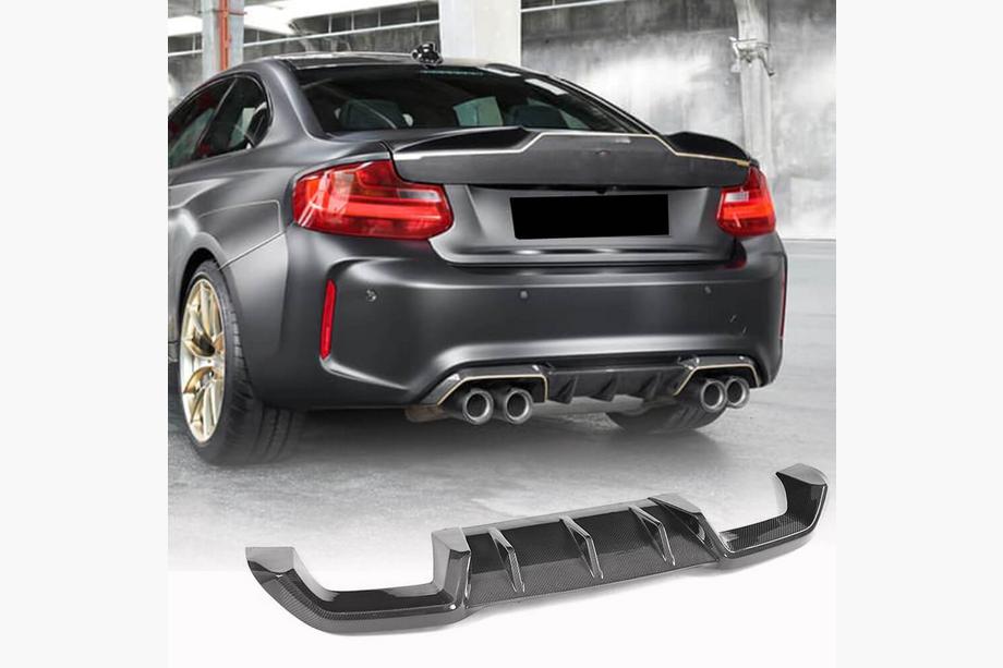 BMW 2. sērija F22/F23 2014–2021 Aizmugurējā bufera difuzors V5 (F87 M2/M2C, oglekļa šķiedra) Image