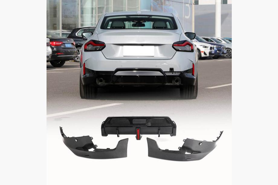 BMW 2. sērija G42 2021– Aizmugurējā bampera difuzors V1 (M-Sport, oglekļa šķiedra) Image