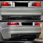 BMW 3. sērija E46 1998–2006 Aizmugurējā bufera difuzors V1 (M3, oglekļa šķiedra) foto 3