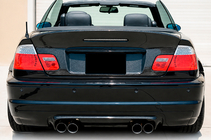 BMW 3. sērija E46 1998–2006 Aizmugurējā bampera difuzors V2 (M3, karbons) foto 1