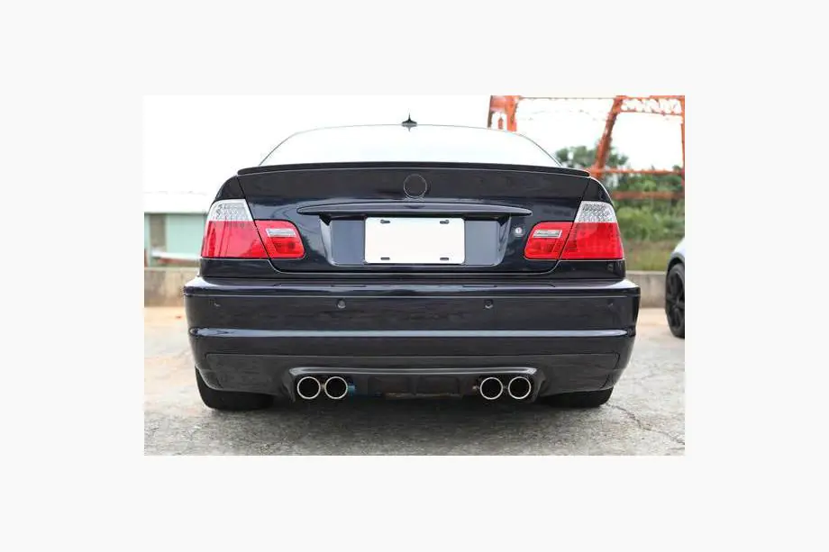 BMW 3. sērija E46 1998–2006 Aizmugurējā bampera difuzors V3 (M3, oglekļa šķiedra) Foto 3