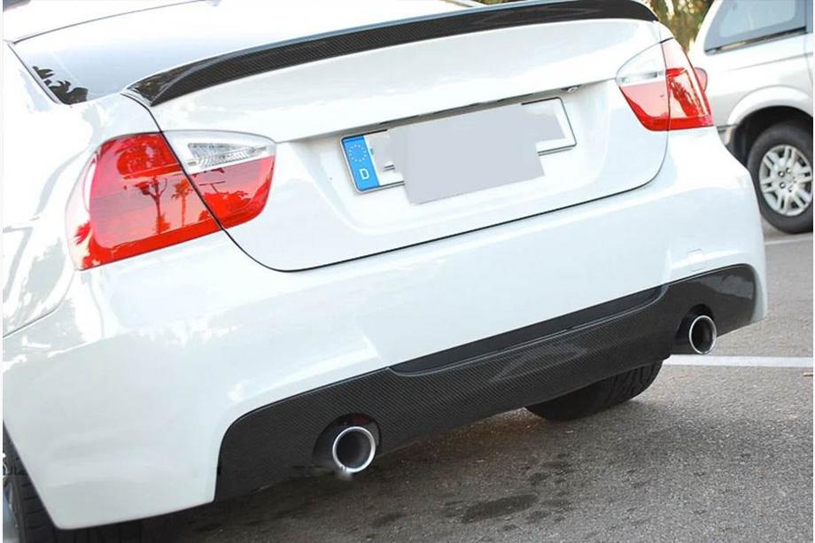 BMW 3. sērija E90/E91 2005–2011 Aizmugurējā bampera difuzors V3 (E90 M-Sport, oglekļa šķiedra) Foto 4