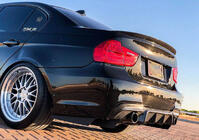BMW 3. sērija E90/E91 2005–2011 Aizmugurējā bampera difuzors V1 (E90 M-Sport, karbons) foto 3