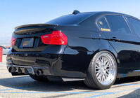 BMW 3. sērija E90/E91 2005–2011 Aizmugurējā bampera difuzors FRP V4 (E90 M Sport) foto 5