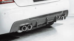 BMW 3. sērija E92/E93 2006–2013 Aizmugurējā bampera difuzors V1 (M-Sport, oglekļa šķiedra) foto 2