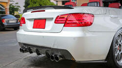 BMW 3. sērija E92/E93 2006–2013 Aizmugurējā bampera difuzors V1 (M-Sport, oglekļa šķiedra) foto 4
