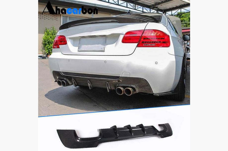 BMW 3. sērija E92/E93 2006–2013 Aizmugurējā bampera difuzors V1 (M-Sport, oglekļa šķiedra) Image