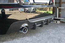 BMW 3. sērija E92/E93 2006–2013 Aizmugurējā bampera difuzors V2 (M-Sport, oglekļa šķiedra) foto 5