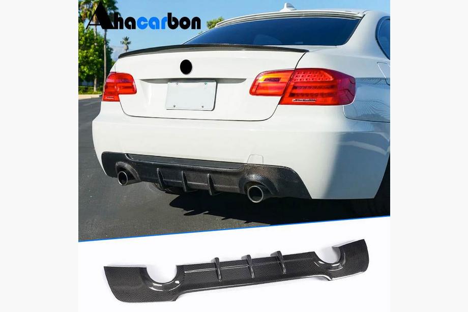 BMW 3. sērija E92/E93 2006–2013 Aizmugurējā bampera difuzors V2 (M-Sport, oglekļa šķiedra) Image