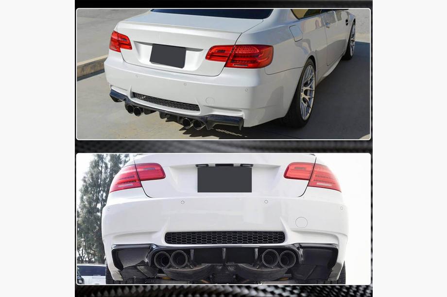 BMW 3. sērija E90/E91 2005–2011 Aizmugurējā bampera difuzors FRP V5 (E92/E93 M3) Image
