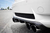 BMW 3. sērija E92/E93 2006–2013 Aizmugurējā bampera difuzors H2-Style (M3, oglekļa šķiedra) foto 2