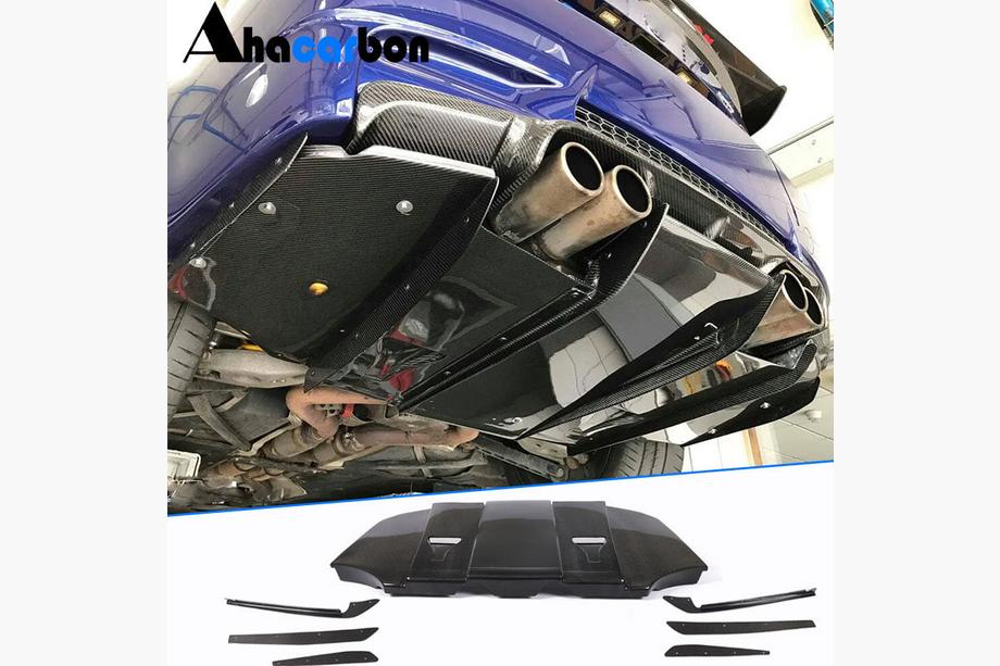 BMW 3. sērija E92/E93 2006–2013 Aizmugurējā bampera difuzors V6 (M3, karbons) Image