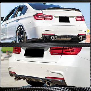 Aizmugurējā bampera difuzors V1 (F30 M-Sport, karbon) BMW 3. sērija F30/F31 2012–2019 foto 4