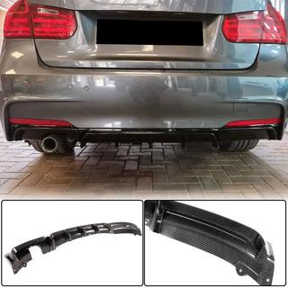 Aizmugurējā bampera difuzors V3 (F30 M-Sport, oglekļa šķiedra) BMW 3. sērija F30/F31 2012–2019 foto 1