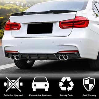 V4 aizmugurējā bampera difuzors (F30 M-Sport, oglekļa šķiedras) BMW 3. sērija F30/F31 2012–2019 foto 3