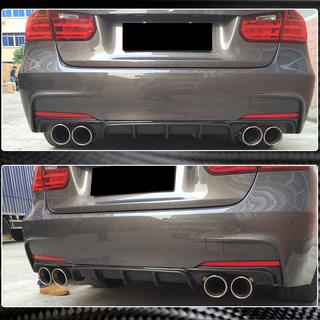 V4 aizmugurējā bampera difuzors (F30 M-Sport, oglekļa šķiedras) BMW 3. sērija F30/F31 2012–2019 foto 4