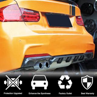 Aizmugurējā bampera difuzors V5 (F30 M-Sport, carbon) BMW 3. sērija F30/F31 2012–2019 foto 2