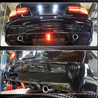 Aizmugurējā bampera difuzors V2 (F30 M-Sport, oglekļa šķiedra) BMW 3. sērija F30/F31 2012–2019 foto 3