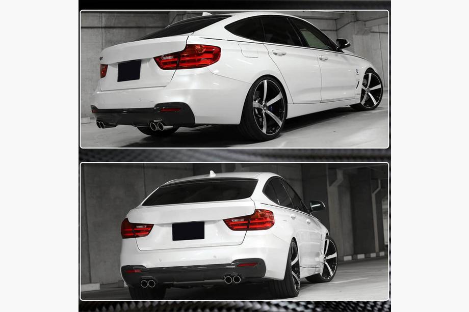 BMW 3. sērija F34 2013–2020 Aizmugurējā bampera difuzors V3 (M-Sport, oglekļa šķiedra) Foto 4
