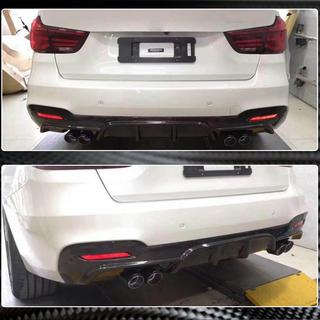 Aizmugurējā bufera difuzors V4 (M-Sport, oglekļa šķiedra) BMW 3. sērija F34 2013–2020 foto 3