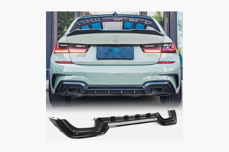 BMW 3. sērija G20/G21 2018– Aizmugurējā bufera difuzors FRP V3 (2019-2021, M-Sport) Foto 1