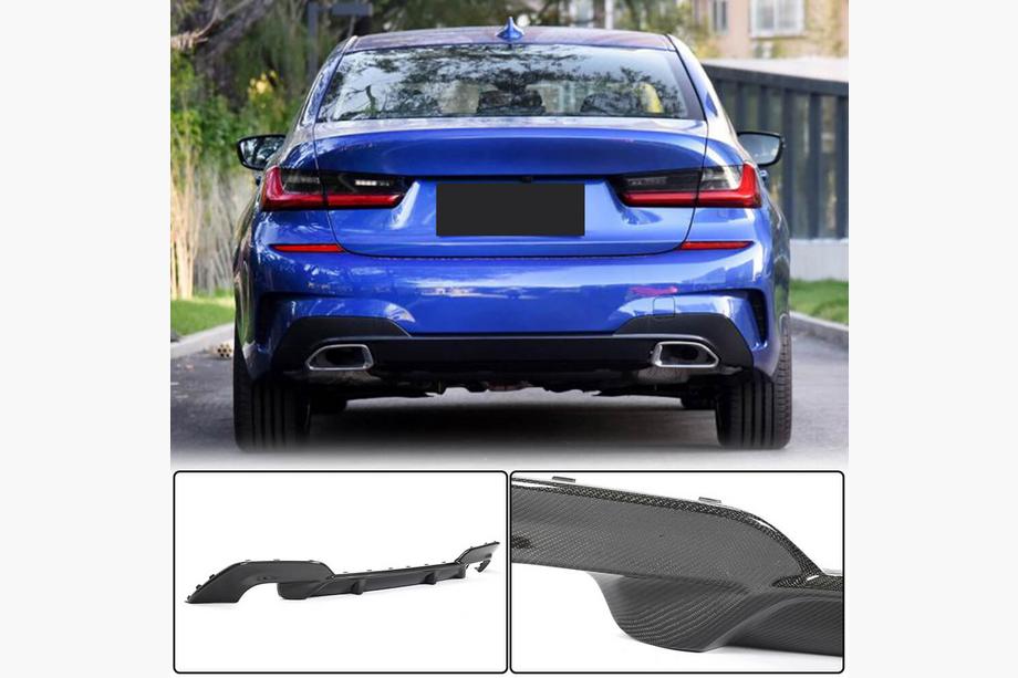 BMW 3. sērija G20/G21 2018– V5 aizmugurējā bampera difuzors (M-Sport 2018-2022, oglekļa šķiedra) Image
