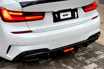 BMW 3. sērija G20/G21 2018– Aizmugurējā bufera difuzors V6 (M-Sport 2018-2022, oglekļa šķiedra) foto 1