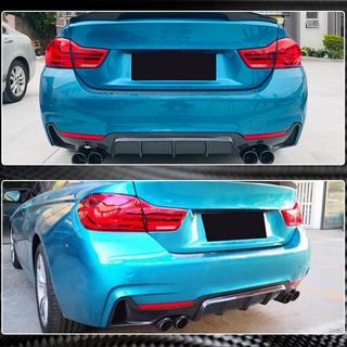 Aizmugurējā bampera difuzors V1 (M-Sport, oglekļa šķiedra) BMW 4 sērija F32/F33/F36 2012–2020 foto 4