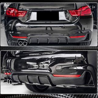 Aizmugurējā bampera difuzors V2 (M-Sport, oglekļa šķiedra) BMW 4 sērija F32/F33/F36 2012–2020 foto 2