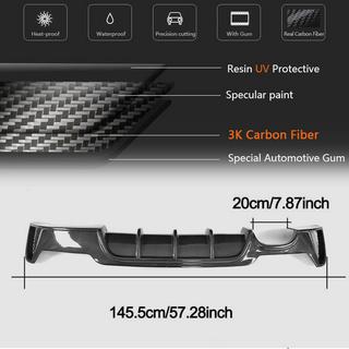Aizmugurējā bampera difuzors V2 (M-Sport, oglekļa šķiedra) BMW 4 sērija F32/F33/F36 2012–2020 foto 4