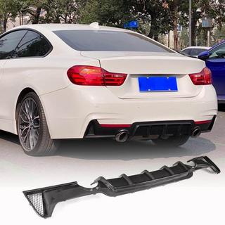 Aizmugurējā bufera difuzors V4 (M-Sport, oglekļa šķiedra) BMW 4 sērija F32/F33/F36 2012–2020 foto 2