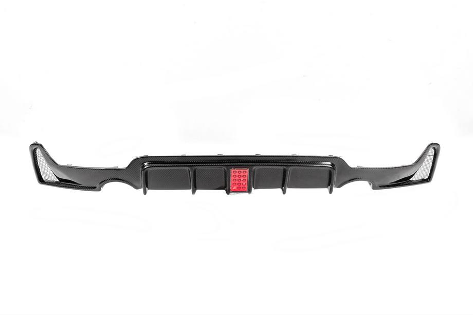BMW 4 sērija F32/F33/F36 2012–2020 Aizmugurējā bampera difuzors V8 (M-Sport, oglekļa šķiedra) Foto 4