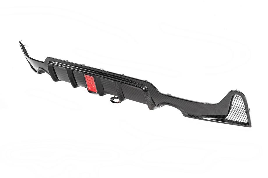 BMW 4 sērija F32/F33/F36 2012–2020 Aizmugurējā bampera difuzors V8 (M-Sport, oglekļa šķiedra) Foto 5