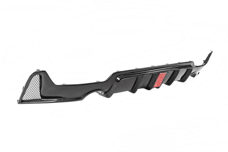 BMW 4 sērija F32/F33/F36 2012–2020 Aizmugurējā bampera difuzors V8 (M-Sport, oglekļa šķiedra) Foto 9
