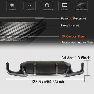 Aizmugurējā bufera difuzors V1 (F10 M-Sport, karbons) BMW 5. sērija F10/F11 2010–2016 foto 4
