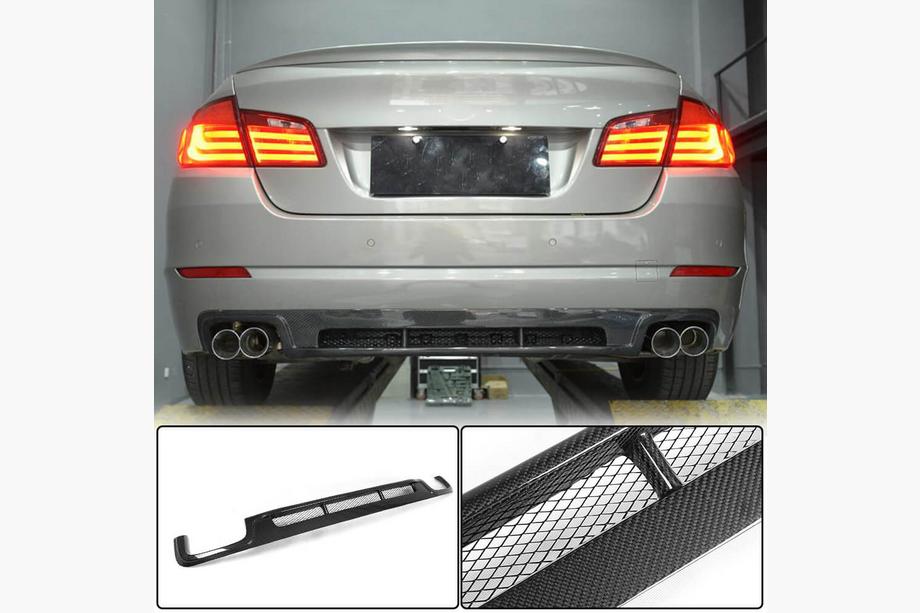 BMW 5. sērija F10/F11 2010–2016 Aizmugurējā bufera difuzors (F10 Base 2010-2013, karbons) Image