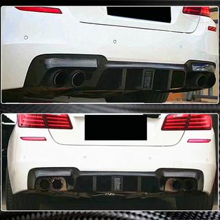 Aizmugurējā bampera difuzors V2 (F10 M-Sport, karbonšķiedra) BMW 5. sērija F10/F11 2010–2016 foto 4