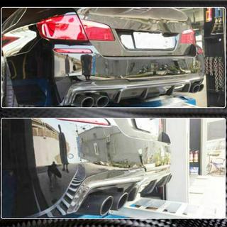 Aizmugurējā bufera difuzors V3 (F10 M-Sport, oglekļa šķiedra) BMW 5. sērija F10/F11 2010–2016 foto 4