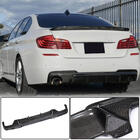 BMW 5. sērija F10/F11 2010–2016 Aizmugurējā bampera difuzors Carbon V5 (M-Sport) foto 1