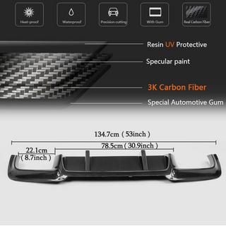 Aizmugurējā bampera difuzors V1 (F10 M5, karbonšķiedra) BMW 5. sērija F10/F11 2010–2016 foto 3