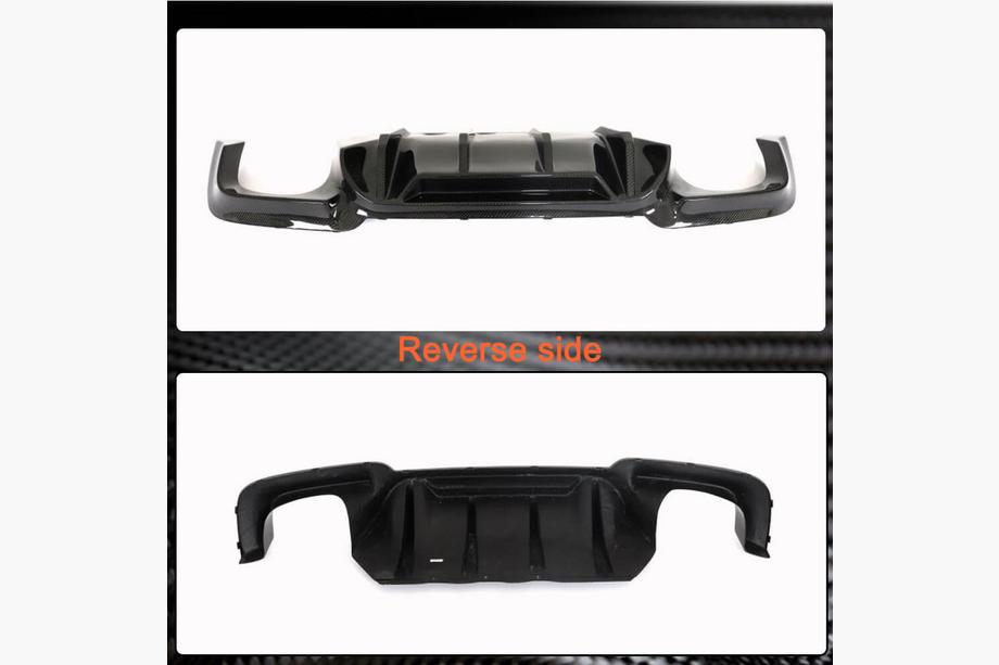 BMW 5. sērija F10/F11 2010–2016 Aizmugurējā bampera difuzors V3 (F10 M5, oglekļa šķiedra) Foto 5