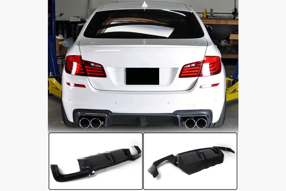 BMW 5. sērija F10/F11 2010–2016 Aizmugurējā bampera difuzors Carbon V7 (M5) Image