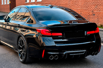 BMW 5. sērija G30/G31 2017–2023 Aizmugurējā bampera difuzors V1 (M5 F90, oglekļa šķiedra) foto 1