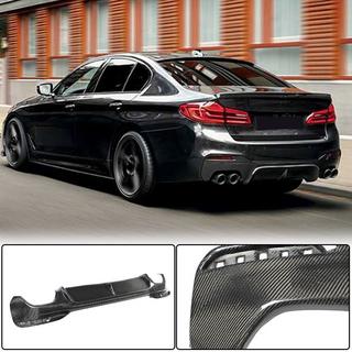 Aizmugurējā bampera difuzors V3 (M-Sport/M5 F90, oglekļa šķiedra) BMW 5. sērija G30/G31 2017–2023 foto 1