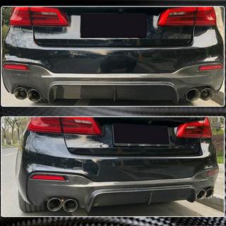 Aizmugurējā bampera difuzors V3 (M-Sport/M5 F90, oglekļa šķiedra) BMW 5. sērija G30/G31 2017–2023 foto 3