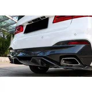 Aizmugurējā bufera difuzors V4 (M-Sport/M5 F90, oglekļa šķiedra) foto 3