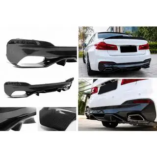 Aizmugurējā bufera difuzors V4 (M-Sport/M5 F90, oglekļa šķiedra) foto 1