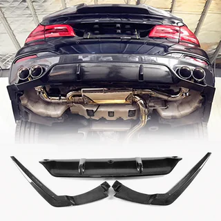 Aizmugurējā bampera difuzors V6 (M-Sport, oglekļa šķiedra) foto 1